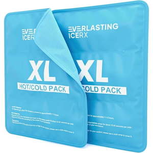 lot 11057 image: Everlasting Ice RX Gel Ice Pack Wraps  Reusable Hot and Cold Pack for Pain Relief  2 Pack