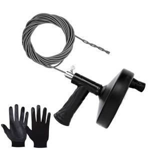 lot 11063 image: Homyplaza Drain Snake 25 Ft, Drain Auger Hair Clog Remover Heavy Duty Flexible Plumbing Snake Bathroom Kitchen Sink Cleaner Tools for Shower Bathtub Pipe