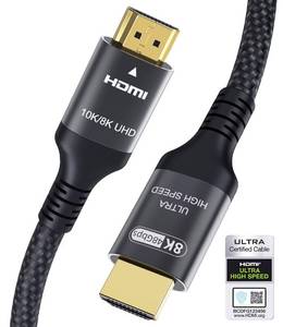 lot 12381 image: Certified 10K 8K HDMI 2.1 Cable 1.5 FT, 48Gbps Ultra High Speed HDMI� Cord Ethernet CEC 4K 240Hz 165Hz 144Hz 120Hz 8K 60Hz eARC Netflix HDCP2.3 HDR10 PC Laptop RTX5090 TV Monitor Projector X-box PS5