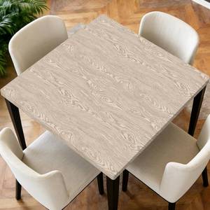 lot 12401 image: ARTSGOO Square Fitted Tablecloth with Elastic Edge Design Table Cover Waterproof Stain-Resistant Wipeable Table Cloth for Kitchen Dining Picnic Patio Outdoor Party Wood Grain 34X34 Inch