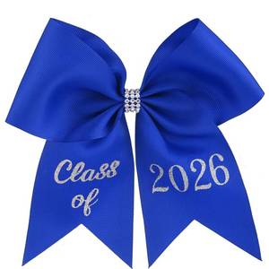lot 12403 image: Knitgrip Graduation Bow Class of 2026 Graduation Cap Bow Class of 2026 Hair Accessories for Cap Decorations (Blue,Glitter)
