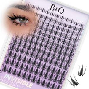 lot 12434 image: BandQ Fairy Lash Clusters - DIY Lash Extension at Home Beginner-Friendly Manga Lashes, 144pcs Eyelash Clusters with 0.3mm Invisible Band and Waterproof, Salon Look for Daily Work and Parties Fairy 8-18mm