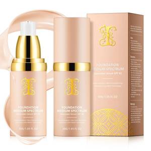 lot 12440 image: Foundation 4 in 1 - Medium Spectrum with SPF 50, Anti-Aging, Concealer, Sun Protection, Hydrating Color Changing Foundation Makeup Liquid - Longwearing and Waterproof for Sport, Dancing (2PC, SPF50) (One Is Used)