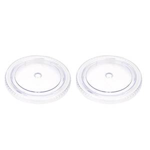 lot 12441 image: Zukro Repalcement Lid for 32 oz Double Wall Clear Acrylic Tumbler, Competible with Zukro 32oz Clear Plastic Cup, Screw on, Spill Proof, BPA Free, 2 Pack