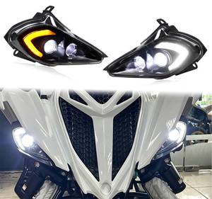 lot 13690 image: LIUJJYH Front LED Headlight Assembly for Raptor 700 700R, High Low Beam DRL Turn Signal Lights Compatible with YFZ 450 450R 450X Raptor 250 350 Wolverine 350 450 2006-2024 ATV Accessories (2PCS)