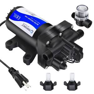lot 13691 image: TDRFORCE Fresh Water Pump 5.5GPM Pressure Increase Booster Pump 75 PSI Transfer Pump 110V Self Priming on Demand Diaphragm Pump Washdown Pump for Boats Inline Water Pump for Garden Hose�