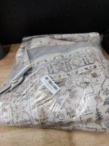lot 13713 image: Traditional Floral Area Rug � Ivory and Beige Medallion Design 9623in