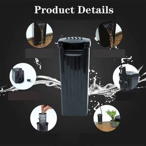 lot 14362 image: FRIRODSAY Aquarium Filter Fish Tank Filter for Turtle Tanks, Reptiles, Amphibians, Frog, Cichlids, Newt or Fish Tank Waterfall Flow Water Clean Pump (Black Filter)