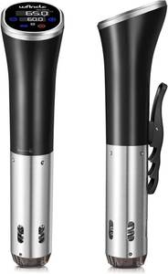 lot 19422 image: Sous Vide, Wancle Sous Vide Cooker 1100W IPX7 Waterproof Thermal Immersion Circulator With Reservation Function, Easy to store