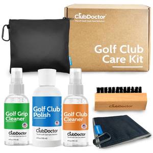 lot 19431 image: Club Doctor Golf Club Care Kit � Clean, Polish, and Restore Irons, Drivers, Putters � Scratch, Scuff, Rust Remover � Complete Golf Club Maintenance Kit with Grip Cleaner, Club Cleaner, and Polish (Green Bottle Empty)
