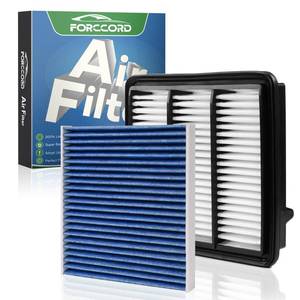 lot 19434 image: Forccord Cabin and Engine Air Filter Fit for CR-V CRV 2023-26 1.5L, Civic 2022-26 1.5L, Accord 2023-25 1.5L, Integra 2023-26 1.5L (Not Hybrid 2.0L) Replace#CF11182 17220-64A-A00 Car Accessories