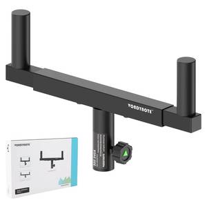 lot 19460 image: Vondynote Dual Speaker Mount Bar Mounting Fork Bracket Speaker Pole Width Adjustable, Single
