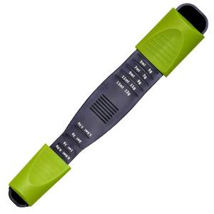 lot 20222 image: Adjustable Measuring Spoon, 9-in-1 Teaspoon Tablespoon Sliding Measuring Spoons, 18 TSP to 1 TBSP, Dry and Liquid, Double-Ended, Dishwasher Safe, Food-Grade Plastic - Performore, Black and Green