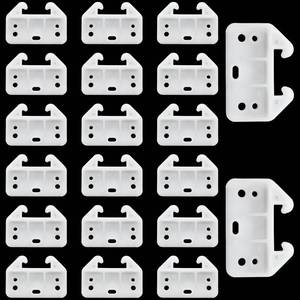 lot 20270 image: Litoexpe 20pcs Plastic Drawer Guides, Rear Drawer Track Guide Replacement, Center Mount Dresser Drawer Guide Brackets for Dressers, Hutches, Bedside Table and Drawer Systems (Without Screws)