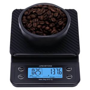 lot 20274 image: Apexstone Coffee Scale with Timer, Espresso Scale with Timer, Espresso Coffee Scale with Timer for Pour Over Coffee (Batteries Included)