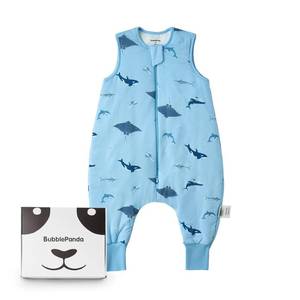 lot 20298 image: BubblePanda Rayon Made from Bamboo Toddler Sleep Sack with Feet 1.0 Tog Ultra Soft Toddler Sleeping Sack 3t-4t Sleep Bag Walker Quilted Wearable Blanket with Legs 2-Way Zipper Lightweight Extra Long