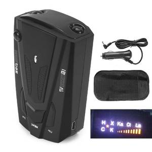 lot 20300 image: JINYI Car Radar Detector, 360 deg GPS Speed Police Safe 16 Band Voice Alert,1080P HD Auto Focus Webcam with Microphone (Black)