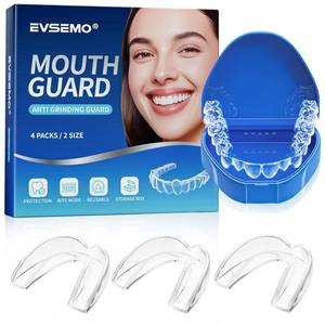 lot 20313 image: EVSEMO Anti Grinding Guard for Clenching Teeth at Night, Mouth Guard for Grinding Teeth at Night, Teeth Grinding Mouthguards for Sleeping, Comfortable Grinding Guard for Adults (Open Box, May Be Missing Pieces)