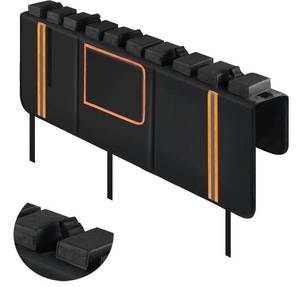 lot 20340 image: Tailgate Pad for Mountain Bike, 52in Truck Tailgate Pad Carry 5 Mountain Bikes, Upgraded Thicker Oxford Fabric Bike Tailgate Pad with Reflective Strips and Tool Pockets, with Camera Opening