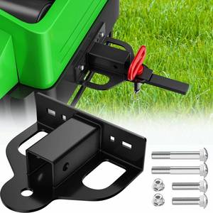 lot 20341 image: Upgraded Zero Turn Lawn Mower Hitch with 1-14in Receiver, 6mm Thicker Heavy Duty Steel Bolt On Trailer Hitch Receivers, Compatible with Many Models Lawn Mower, Tractor, Trailer, Golf Cart, ATV Etc.