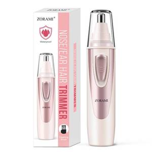 lot 20354 image: Ear and Nose Hair Trimmer Clipper - 2026 Professional Painless Eyebrow and Facial Hair Trimmer for Men Women, Battery-Operated Trimmer with IPX7 Waterproof, Dual Edge Blades for Easy Cleansing Rose Pink