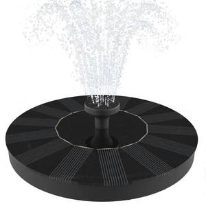 lot 20355 image: Solar Fountain, Solatec Solar Powered Bird Bath Fountain Pump 1.3W Solar Panel Kit Water Pump,Outdoor Watering Submersible Pump for Pond, Pool, Garden, Fish Tank, Aquarium (Used)