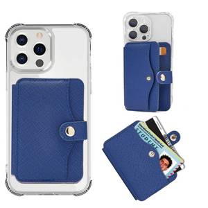lot 20366 image: M-Plateau Card Holder, Wallet for Men Phone Wallet Stick on With Slim Sticker Match Phone Case And Most Smartphones (Navy Blue)