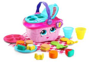 lot 20371 image: LeapFrog Shapes and Sharing Picnic Basket (Frustration Free Packaging), Pink