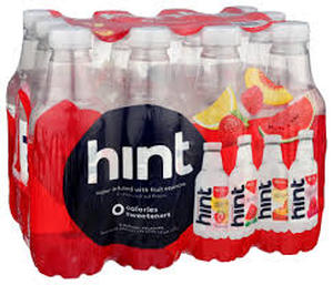 lot 1726 image: Hint Water Fruit Infused Variety Pack 12 Bottles 4 Flavors 16 fl oz Each
