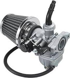 lot 5257 image: PZ19 Carburetor Kit with Handle Grips, Throttle Cable and Air Filter