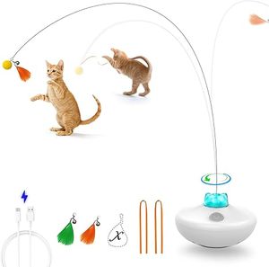 lot 6321 image: Bentopal Automatic Cat Toy with Feather and Ball Attachments