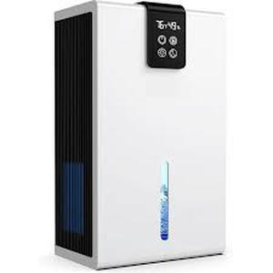 lot 9706 image: Dehumidifier, Dehumidifiers for Home, 98 OZ Water Tank, (1000 sq.ft) Quiet Dehumidifier for Basement Bathroom Bedroom with Humidity Display, Auto Shut Off, Relaxing 7 Color Ambient Light(Black)
