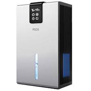 lot 9719 image: Dehumidifier, Dehumidifiers for Home, 98 OZ Water Tank, (1000 sq.ft) Quiet Dehumidifier for Basement Bathroom Bedroom with Humidity Display, Auto Shut Off, Relaxing 7 Color Ambient Light(Black)
