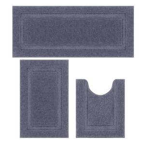 lot 1926 image: SHACOS Dark Grey Bathroom Rugs Sets 3 Piece, 20x47 20x32 Non Slip Bath Mat and 20x24 Toilet Rugs U Shaped Washable, Soft Fluffy Water Absorbent Bathroom Floor Mat