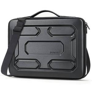 lot 2450 image: DOMISO 13.3 inch Laptop Sleeve Shoulder Bag Shockproof Waterproof Computer Bag EVA Protective Carrying Case Handbag for 13-13.3 Notebooks13 MacBook AirPro RetinaDell XPS 13SamsungHP, Black