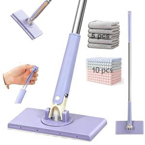 lot 2459 image: A 2026 Upgraded Snap Grip Mini Mop, with 5 dishcloths (37.2in)