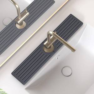 lot 2476 image: Kitchen Faucet Mat, Diatomite Sink Faucet Mat Splash Guard for Kitchen, Water Absorbing Stone Tray for Sink, Quick Drying Faucet Mat for Kitchen Sink, Absorbent Stone Drying Tray for Bathroom Counter