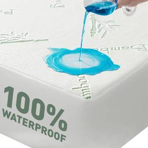 lot 2481 image: Flippeddream Cooling Twin Mattress Protector-100% Waterproof & Noiseless Rayon Fiber Mattress Cover (39 x 75) Size Bed Soft, Breathable, Guards Against SpillsStains Matterss Pad - Pockets Up to 21��