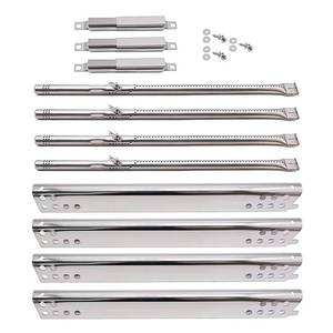 lot 4258 image: Grill Replacement Parts for Charbroil Advantage 4 Burner 463344116, 466344116. Heat Plate Shields, Burner, Carryover Tube and Igniters for Charbroil 463344116 Replacement Parts, Char-Broil 466344116.