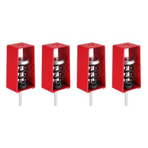 lot 4271 image: PATIKIL Ceiling Spring Vibration Isolator Hangers, 4 Pack 176lbs Mechanical Vibration Damping Mounts Anti Vibration for AC Air Processor Bedroom Theater Studio,(XHS) Red