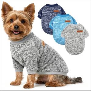 lot 2486 image: A 3 Pack Dog Sweaters for Small Dogs Girl Boy Winter Fleece Clothes Warm Soft Dog Sweatshirt Outfit for Dogs Cats Pet Apparel