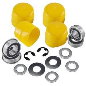 lot 4330 image: Front Wheel Bushing to Bearing Conversion Kit for John D-eere Lawn Mower Fits L100 L105 L108 L110 L120 L130 and M123811, GX21931, M143338, M123253, R27434