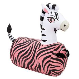 lot 4351 image: WADDLE Hip Hopper Inflatable Hopping Animal Bouncer Zebra, Ages 2 and Up, Supports Up to 85 Pounds