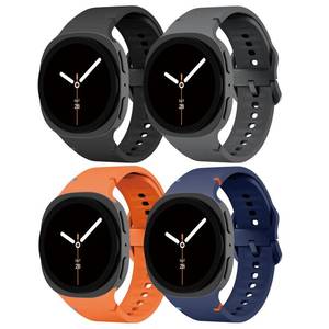 lot 4361 image: Sport Silicone Bands for Samsung Galaxy Watch 8 Band 40mm 44mm8 Classic 46mm, One Click No Gap Soft Sport Waterproof Rubber Strap for Samsung Galaxy Watch 8 Classic Band 46mm8 40 mm 44 mm Women Men