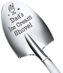 lot 4366 image: Fathers Day Gifts for Dad, Large Dads Ice Cream Shovel, Icecream Scoop Stainless Steel, Anniversary Birthday Gifts for Him Men Dad Husband Boyfriend (Dads Ice Cream Shovel, Small)