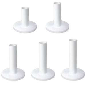 lot 6379 image: ZNBSIXP Rubber Golf Tees for Mats,Unbreakable Stable Driving Range Tees for Golf Simulator Practice Mats,5-Piece Mixed Size Set(White)