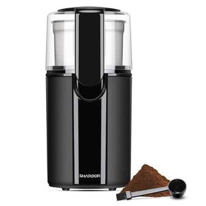 lot 9790 image: SHARDOR Coffee Grinder Electric, Coffee Bean Electric, Herb, Nut Grain Grinder with 1 Removable Stainless Steel Bowl, Black