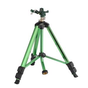 lot 9800 image: IRRSTPRO Green Zinc Alloy Water Bird Sprinkler, Heavy Duty Tripod Base Garden Sprinkler, 360 Degree Large Area Irrigation, Durable Flip Lock Legs & Adjustable Nozzle, 1 Pack