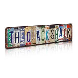 lot 10215 image: The Quack Shack Retro Metal Tin Sign - 16x4 Duck Theme Vintage Wall Art for Home, Bar, Farmhouse, Office D�cor