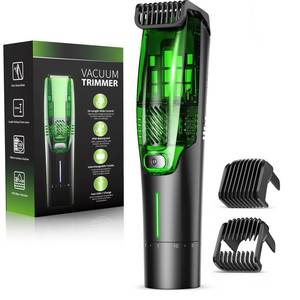 lot 6487 image: Beard Trimmer for Men All-in-One Vacuum Mustache Trimmer With Precision Dial,Adjustable 20 Length Setting Premium Facial Hair Groomer with Length Comb USB-C Recharge, Waterproof WetDry Clipper